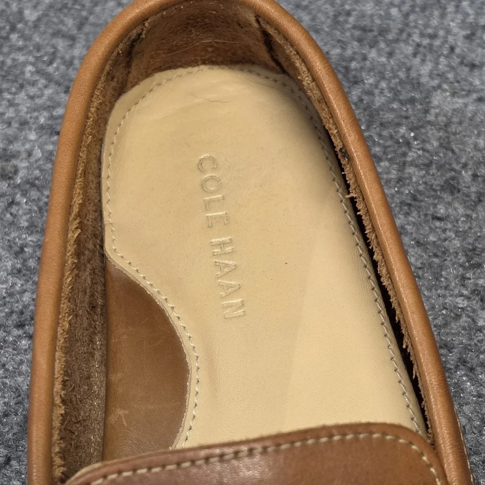 Cole Haan Grant Canoe Penny Loafers Mens 8.5M Brown Leather Driving Shoes C12134